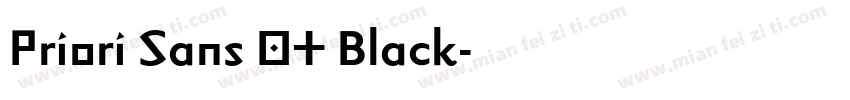 Priori Sans OT Black字体转换